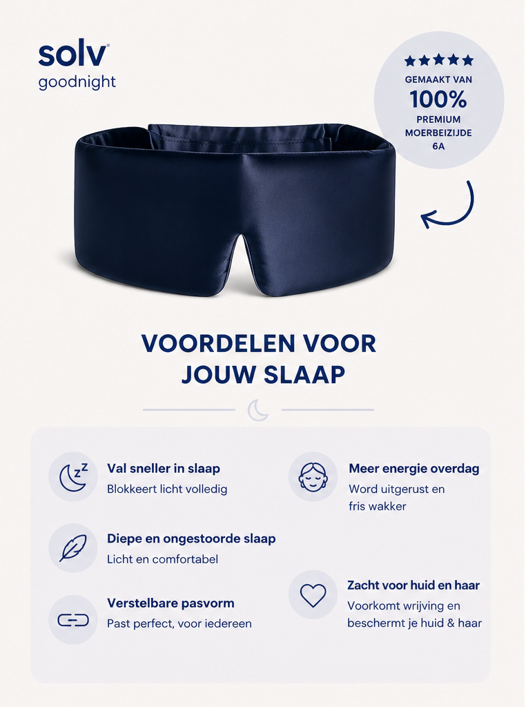 Solv Goodnight™ Zijden Slaapmasker